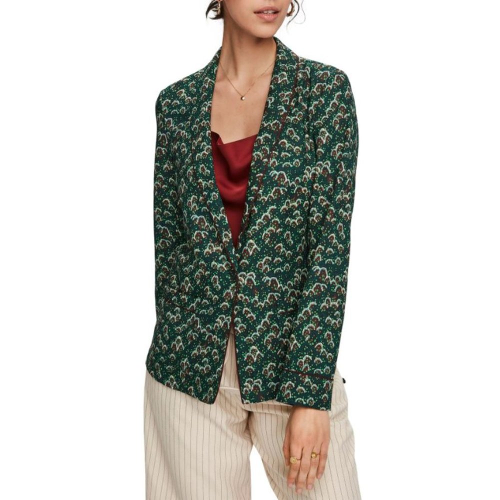 Scotch & Soda Printed Pajama Blazer NWT